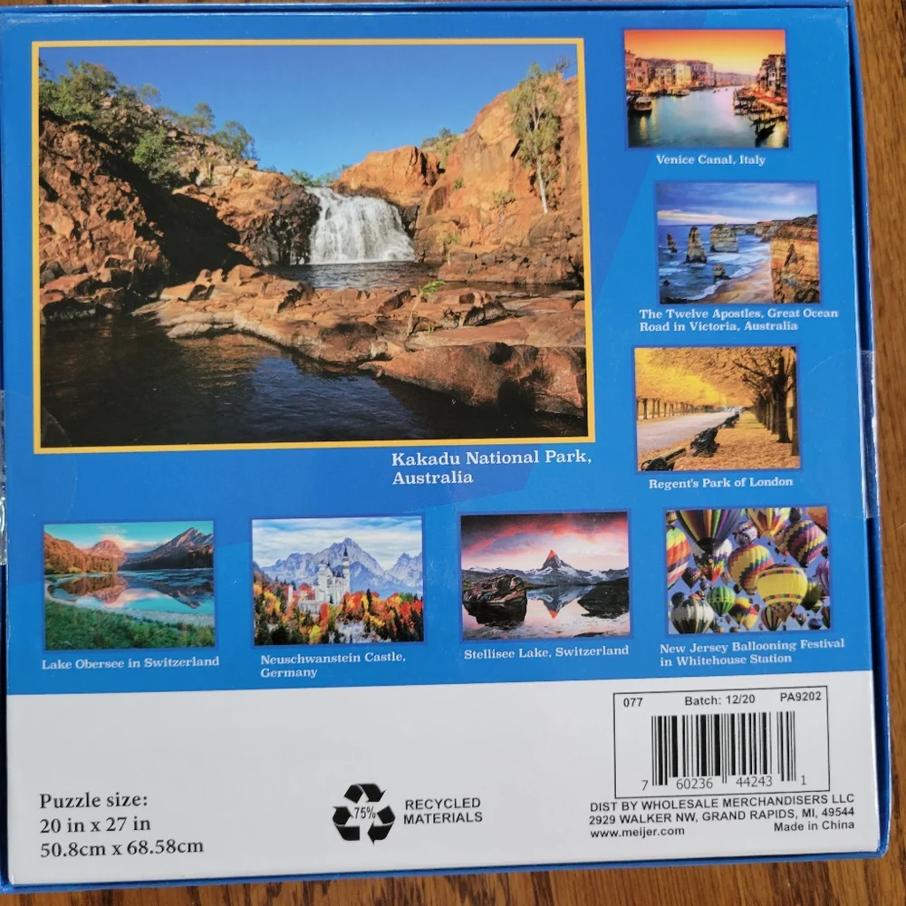 Jigsaw Puzzle (NIB - unopened) 1000 pc Kakadu National Park, Australia ~ FINAL